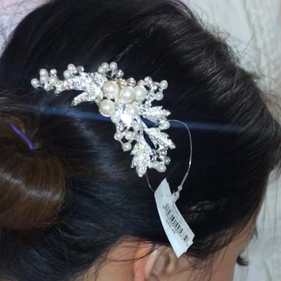 Wedding hair piece/ Comb / Head Clip/ Bride🤩NWT🤩 - Picture 5 of 5